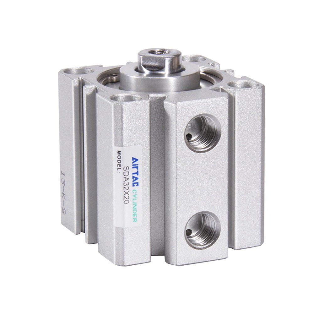 1PC AirTAC SDA25X5/10/15/20/25/30/35/40/45/50 Thin Air Cylinder 5~50mm Stroke D