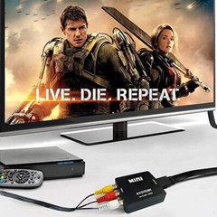 RCA AV to HDMI HD Converter Composite CVBS Video Adapter Wii NES SNES