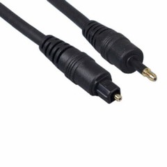 Kentek 3′ Toslink to Mini Audio Cable SPDIF Digital Fiber Optical 5.0mm to 3.5mm