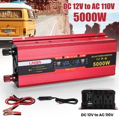5000W 3000W DC 12V to AC 110V 120V Car Power Inverter Converter 2AC Socket & USB