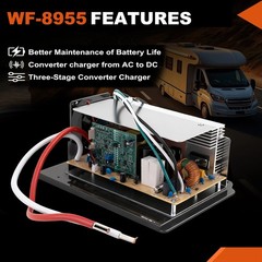 WF-8955-AD-MBA Main Board Assembly 55 Amp RV Converter Replacement Unit WF8955