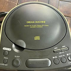 Sony Dream Machine ICF-CD815 CD Clock Radio Black Cream Retro Y2K Tech Audio