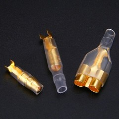 140/700X Motorcycle Brass Bullet Terminal Male Female Electrical Wire Connectors