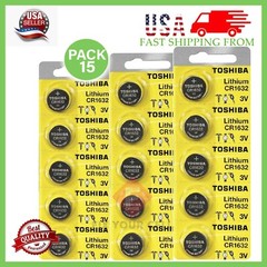 Lot Original Toshiba CR1632 3V Lithium Coin Cell Battery 1/2/5/10/15/25/100 LOT