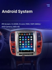 Used Android 14 Car Radio GPS Navi Carplay Display For Toyota Land Cruiser LC100