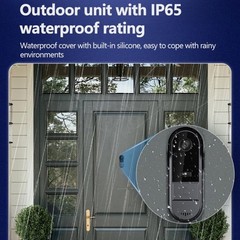 Wireless 1080P Doorbell Camera with Two-Way Audio & 170° View – No Subscription