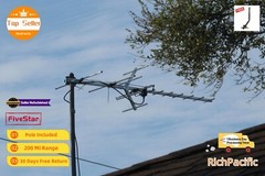 Yagi Outdoor HDTV Antenna 250 Mile for 4K UHD & Free Local Channels