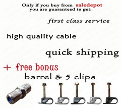 RG11 Underground Direct Burial COAX CABLE with Gel INDOOR OUTDOOR TriShield Drop