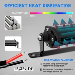 10″ inch 450W LED Work Light Bar Combo Spot Flood Driving Off Road SUV Boat ATV