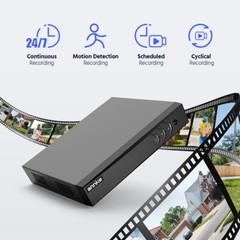 ANNKE 8CH 5MP Lite DVR Outdoor 1080P Security Camera System AI Detection H.265+