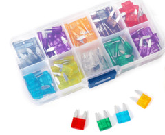 120PCS Mini Blade Fuse Assortment Auto Car Motorcycle SUV Fuses Kit APM ATM