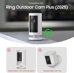 Silicone Case for Ring Outdoor Cam Plus (2025 Release) Soft Silicone Skin Cover