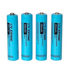 4x 3.7V AAA Rechargeable Li-ion Triple A Batteries Button Top for weapon lights