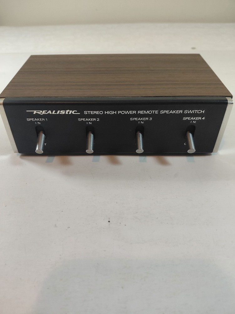 Realistic Stereo High Power Remote Speaker Switch 4-Way Selector Cat. No. 40-135