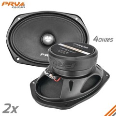 2x Loud 6×9″ Car Speakers PRV 500 Watt 4 Ohm Midrange PRO Audio 69MR500-4 BULLET