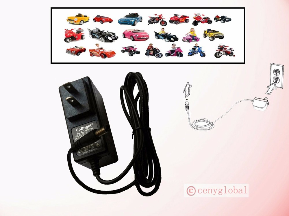 6V Circle Style AC Adapter For Power Wheels Ride On Car 6 Volts Battery Charger