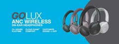 JLab Go Lux ANC Wireless Headphones Hybrid ANC Premium On-Ear Headset Sage