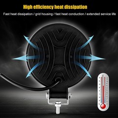 2 x 4.5” Round LED Work Light Bar Flood Spot Pods Offroad Fog Driving ATV Truck