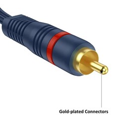 RCA Splitter 1 Female to 2 Male 2 Pack RCA Y Splitter RCA Audio Video Cable S…