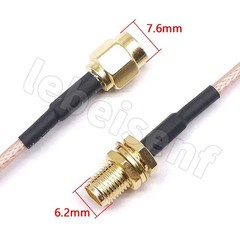1Pcs RG316 SMA Male to SMA Female Lot RF Coax Jumper Pigtail Extension Cable