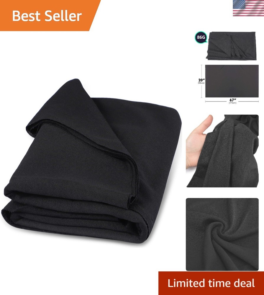 67×20 Inches Black Mesh Speaker Grill Cloth – Durable & Acoustically Transparent