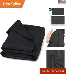 67×20 Inches Black Mesh Speaker Grill Cloth – Durable & Acoustically Transparent