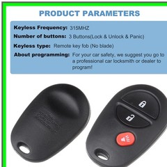 Toyota Keyless Entry Remote Fob Replacement for Highlander