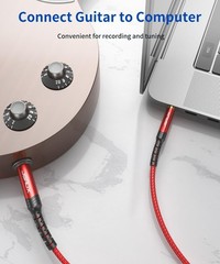 4FT 3.5mm to 1/4″ Male Audio Cable – Durable and Tangle-Resistant