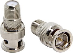 F-Type Female to BNC Male Connector F Type RF Jack Coaxial Adapter Converter Lot