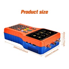 DVB-S2/S2X/T2/C Satellite Terrestrial Cable TV-Signal Finder Meter FTA Reception