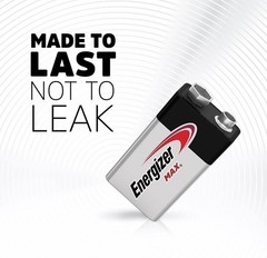 Energizer 9V Batteries, Max 9 Volt Battery Premium Alkaline, 8 Count