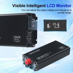 2000W 4000W Pure Sine Wave Inverter 12V DC to 120V AC Converter Power Inverter