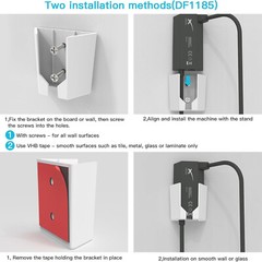 Starlink Gen 2 Power Adapter Wall Bracket ABS Plastic Holder Mount Durable