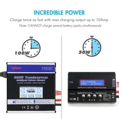 Tenergy T180 100W Touch Screen Balance Charger for NiMH/NiCd/Li-Po/Li-Fe Packs