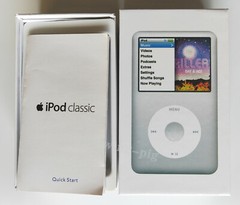 Packaging Box Only For iPod Classic 7th Generation 160 / 256 /512 Silver & Black