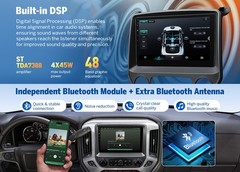 GMSX7 10.1″ for 2014-2018 Chevy Silverado GMC Sierra Android 14 Car Stereo Radio