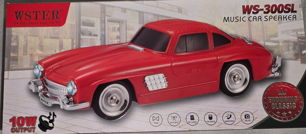WSTER Classic Car Music Speaker Bluetooth, Timer, USB, FM Radio, Calls, Multiple
