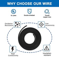 22AWG 22/5 5 Core Shielded Wire CNC 50FT UL2464 Tinned Copper