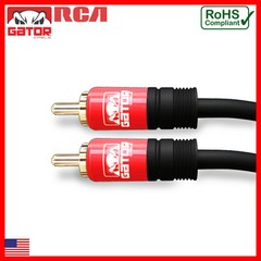 Subwoofer Audio Cable 1 RCA To 1 RCA Coaxial Dual Layer Gold Plated Plug Cord