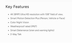LOREX E892AB-Z 4K Ultra HD Smart Deterrence IP Security Camera