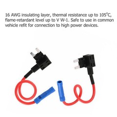 130PC Fuse TAP ADAPTER KIT 12V 15 Amp 20Amp Car Add-a-circuit Mini ATM APM Blade