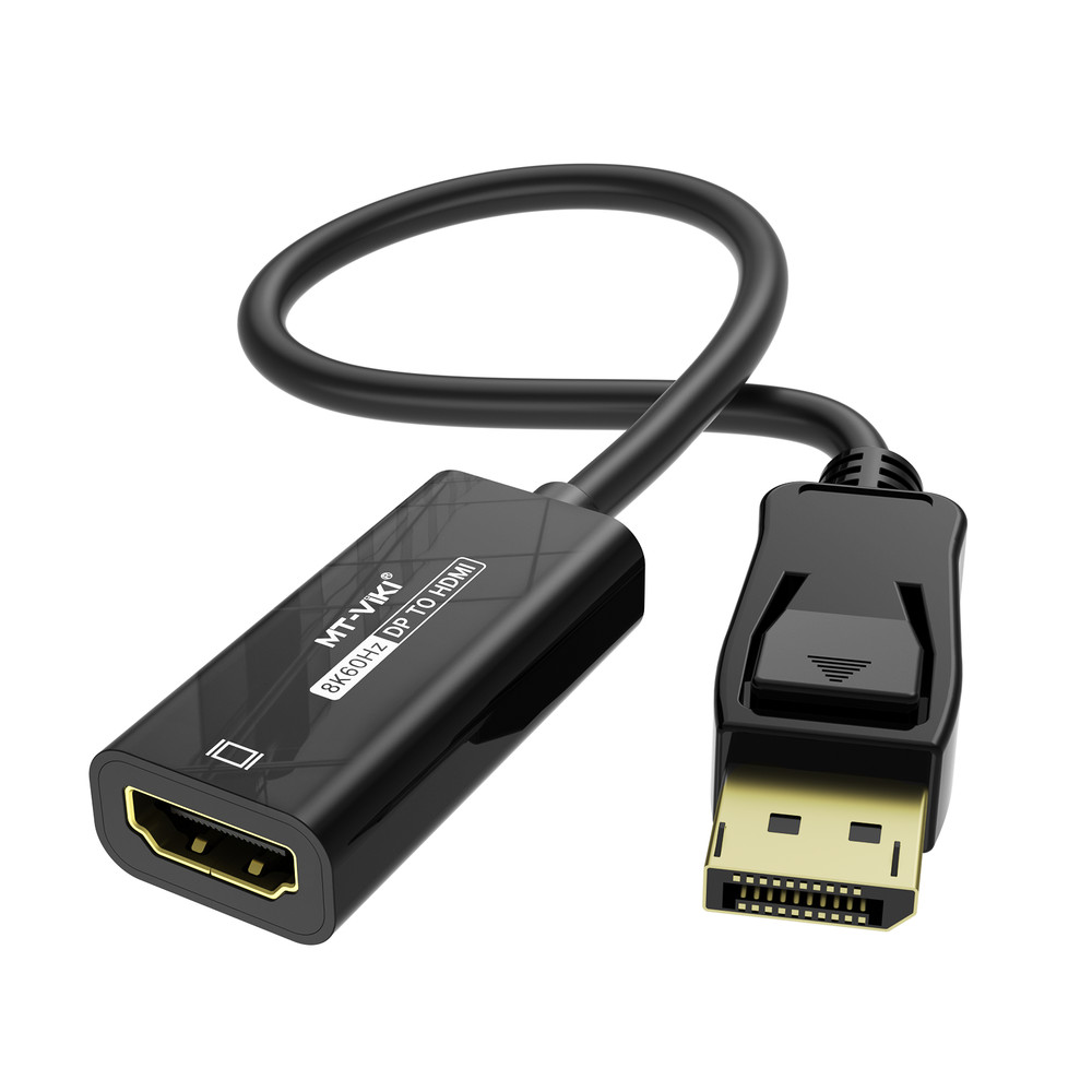 MT-VIKI DP to HDMI Adapter 8K Display Port Male to HDMI Female Converter Cable