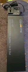 HDMI Splitter 1 in 8 Out, 8 Port HDMI Splitter Support 4K@60Hz 4:4:4 8-bit Dupli