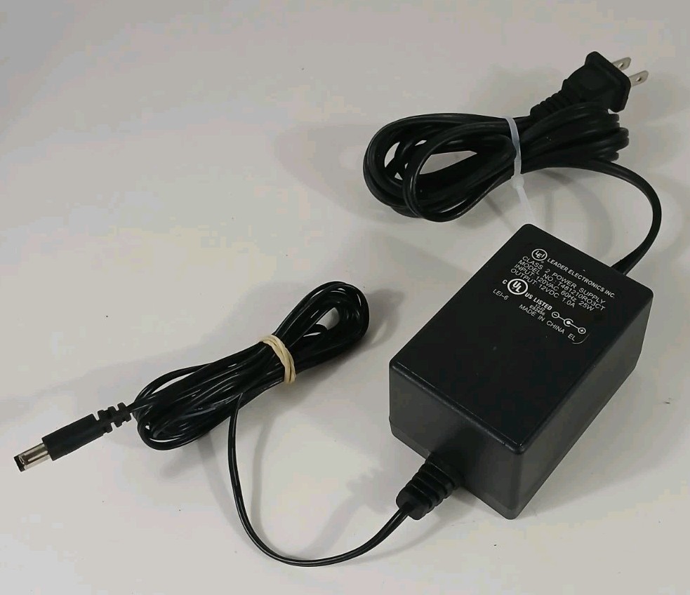 Leader Electronics Inc Power Supply Adapter Output 12VDC 60Hz 25W T481210RO3CT
