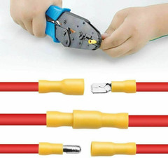 1200pcs Assorted Insulated Electrical Wire Terminals Crimp Connectors Spade Kit