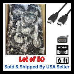 Lot of 50 HDMI Cables 6ft. High Speed – Bulk Wholesale