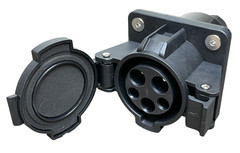 SAE J1772 EV Charging Socket Inlet 16A / 32A / 50A, Panel Mount AC Charging Port