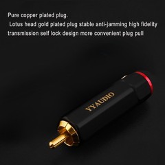 Pure Copper Gold Plated Plug Self Locking Terminal Soldering Heating3397