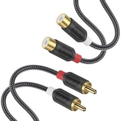 Durable 6 Feet RCA Male to Female Cable – Gold Plated for Minimal Signal Loss
