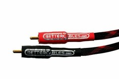 Better Cables Silver Serpent RCA Analog Audio Interconnect Cable Stereo PAIR